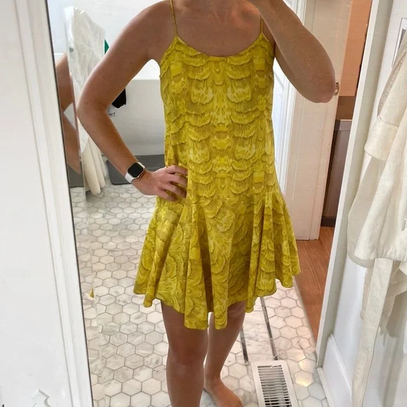Tibi Dresses | Tibi Yellow Shift Dress | Color: Yellow | Size: 2 | Kgf1992's Closet Tibi Dresses | Tibi Yellow Shift Dress | Color: Yellow | Size: 2 | Kgf1992's Closet